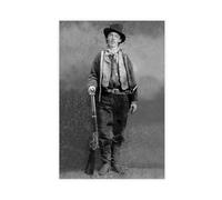 jdalcbe Famous Gunfighter BILLY THE KID Canvas Poster Bedroom Decor Landscape Office Room Decor Gift 16x24inch(40x60cm)