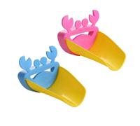 JDBlissful 2PCS Animal Shaped Faucet Extenders, Baby Faucet Extender, Kids Water Tap Extender, Baby Faucet Extender, Bathroom Easy Use Sink Faucet Extender, for Bathroom Spout Bathtub