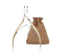 JDBlissful Cuticle Nipper, Stainless Steel Cuticle Nipper with Travel Pouch, Sharp and Professional Cuticle Nipper for Removing Excess Cuticles from Fingers and Toes (Gold)