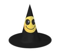 JDbncxe 2 PCS Halloween Hat – Big eyes smiling face Print Witches Decor Party, Cosplay Accessory, Festive Carnival Headband, Magic Wizard Cap