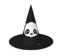 JDbncxe 2 PCS Halloween Hat – Black and white bear head Print Witches Decor Party, Cosplay Accessory, Festive Carnival Headband, Magic Wizard Cap
