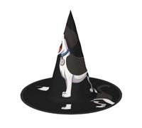 JDbncxe 2 PCS Halloween Hat â€“ Cute big eyes dog Print Witches Decor Party, Cosplay Accessory, Festive Carnival Headband, Magic Wizard Cap