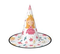 JDbncxe 2 PCS Halloween Hat â€“ Fairy tales in cartoons Print Witches Decor Party, Cosplay Accessory, Festive Carnival Headband, Magic Wizard Cap