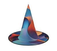 JDbncxe 3 PCS Halloween Hat â€“ A clash of colors Print Witches Decor Party, Cosplay Accessory, Festive Carnival Headband, Magic Wizard Cap