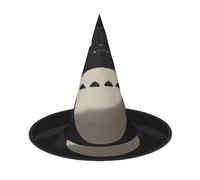 JDbncxe 3 PCS Halloween Hat – Black-faced white Print Witches Decor Party, Cosplay Accessory, Festive Carnival Headband, Magic Wizard Cap
