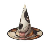 JDbncxe 3 PCS Halloween Hat – Cute Dalmatian Print Witches Decor Party, Cosplay Accessory, Festive Carnival Headband, Magic Wizard Cap