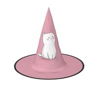 JDbncxe 3 PCS Halloween Hat â€“ Dress up as a cute kitten Print Witches Decor Party, Cosplay Accessory, Festive Carnival Headband, Magic Wizard Cap