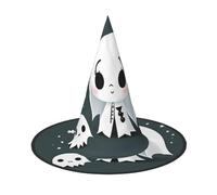 JDbncxe 3 PCS Halloween Hat – Little ghost jumping Print Witches Decor Party, Cosplay Accessory, Festive Carnival Headband, Magic Wizard Cap