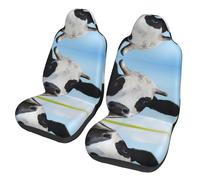 JDbncxe Cow Patterns Print Car Seat Covers - Universal Front Seat Protector, Washable Cloth Interior for Car SUV Sedan Truck