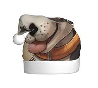 JDbncxe Cute Dalmatian Print Christmas Hat for Adults - Unisex Santa Hat, Xmas New Year Favors, Holiday Festive Headwear