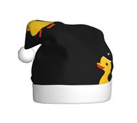 JDbncxe Cute little yellow duck Print Christmas Hat for Adults - Unisex Santa Hat, Xmas New Year Favors, Holiday Festive Headwear