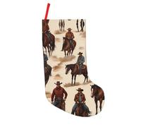 JDbncxe Desert Horses Print 18in Christmas Stockings â€“ Holiday Hanging Ornament for Fireplace, Xmas Tree, Family Party Decoration