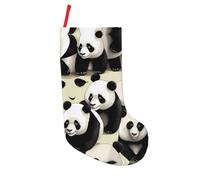 JDbncxe Giant pandas taking a walk Print 18in Christmas Stockings – Holiday Hanging Ornament for Fireplace, Xmas Tree, Family Party Decoration
