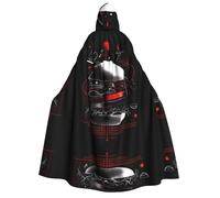 JDbncxe Halloween Hooded Cloak Costume - Unisex Adult An arrow through the heart Print Cape for Parties, Carnivals, Comic Exhibitions & More