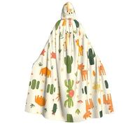 JDbncxe Halloween Hooded Cloak Costume - Unisex Adult Desert creatures Print Cape for Parties, Carnivals, Comic Exhibitions & More