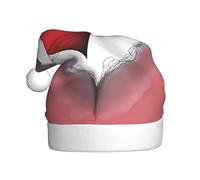 JDbncxe Have a loving heart Print Christmas Hat for Adults - Unisex Santa Hat, Xmas New Year Favors, Holiday Festive Headwear