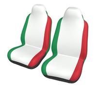 JDbncxe italy flag Print Car Seat Covers - Universal Front Seat Protector, Washable Cloth Interior for Car SUV Sedan Truck