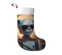 JDbncxe Large Christmas Stocking for Fireplace - Soft & Personalized Holiday Decor, Technology Cat People Print Xmas Tree Accessory