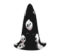 JDbncxe M Halloween Hooded Cape Cute red panda outside Print – Unisex Costume Cape for Cosplay, Comic Exhibition, Carnival Party