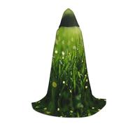 JDbncxe M Halloween Hooded Cape Dew on the grass Print â€“ Unisex Costume Cape for Cosplay, Comic Exhibition, Carnival Party
