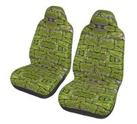 JDbncxe Moss Stone Pavement Print Car Seat Covers â€“ Universal Front Seat Protector, Washable Cloth Interior for Car SUV Sedan Truck