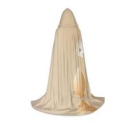 JDbncxe S Halloween Hooded Cape The beauty of eggs and flowers Print – Unisex Costume Cape for Cosplay, Comic Exhibition, Carnival Party