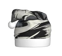 JDbncxe Snow Hunter Print Christmas Hat for Adults - Unisex Santa Hat, Xmas New Year Favors, Holiday Festive Headwear