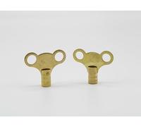 JDBrands Pair of Radiator Bleed Keys - Brass Radiator Keys, Radiator Bleed Key, Radiator Bleed Valve Key, Clock Type Radiator Key, for Bleeding and Air Vent, Key to Bleed UK Radiators