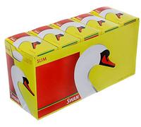 JDbrands Swan Slimline Filter Tips-10 box-1650 Tips, Paper, Yellow, 4 x 4 x 2 cm