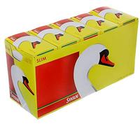 JDbrands Swan Slimline Filter Tips-10 box-1650 Tips, Paper, Yellow, 4 x 4 x 2 cm