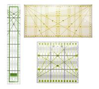 JDCMEI 3 Pieces Acrylic Plastic Sewing Ruler, Quilting Rulers, 15 x 15 cm/15 x 30 cm/5 x 30 cm Patchwork Ruler, Cutting Craft Ruler DIY Tools, Sewing Ruler for Quilting, Patchworks