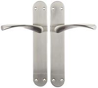 Jdel Interior Door Handle Set with Satin Nickel Plate 0