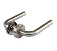 Jdel Stainless Steel Round Rosette Door Handle Set