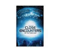 JDfenggu Close Encounters of The Third Kind Poster Wall Art Aesthetic Cover Poster Design Painting for Living Room Bed Room 08x12inch(20x30cm) Unframe-style