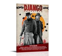 JDfenggu Django Unchained Poster Wall Art Aesthetic Cover Poster Design Painting for Living Room Bed Room 20x30inch(50x75cm) Frame-style