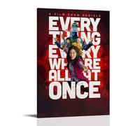 JDfenggu Everything Everywhere All at Once Poster Wall Art Aesthetic Cover Poster Design Painting for Living Room Bed Room 12x18inch(30x45cm) Frame-style
