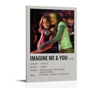 JDfenggu Imagine Me & You Poster Wall Art Aesthetic Cover Poster Design Painting for Living Room Bed Room 12x18inch(30x45cm) Frame-style