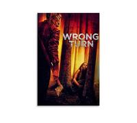 JDfenggu Wrong Turn Poster Wall Art Aesthetic Cover Poster Design Painting for Living Room Bed Room 08x12inch(20x30cm) Unframe-style