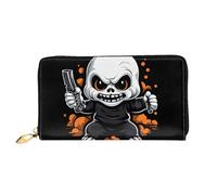 JDFHGNU Angry Kids Pattern, Women'S Wallet, Long Clutch Wallet, Credit Card Holder Wallet, Travel Coin Purse, Black, One Size