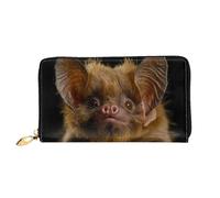 JDFHGNU Bat Pattern, Women'S Wallet, Long Clutch Wallet, Credit Card Holder Wallet, Travel Coin Purse, Black, One Size