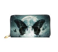 JDFHGNU Big Black Butterfly Pattern, Women'S Wallet, Long Clutch Wallet, Credit Card Holder Wallet, Travel Coin Purse, Black, One Size