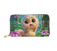 JDFHGNU Big Eyed Bear Pattern, Women'S Wallet, Long Clutch Wallet, Credit Card Holder Wallet, Travel Coin Purse, Black, One Size
