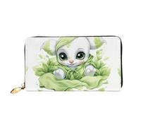 JDFHGNU Big Eyed Elephant Pattern, Women'S Wallet, Long Clutch Wallet, Credit Card Holder Wallet, Travel Coin Purse, Black, One Size