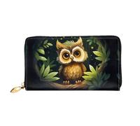 JDFHGNU Big Eyed Owl Pattern, Women'S Wallet, Long Clutch Wallet, Credit Card Holder Wallet, Travel Coin Purse, Black, One Size