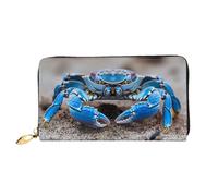 JDFHGNU Big Green Crab Pattern, Women'S Wallet, Long Clutch Wallet, Credit Card Holder Wallet, Travel Coin Purse, Black, One Size
