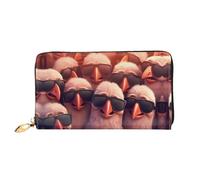 JDFHGNU Bird Head With Sunglasses Pattern, Women'S Wallet, Long Clutch Wallet, Credit Card Holder Wallet, Travel Coin Purse, Black, One Size