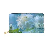 JDFHGNU Blooming Hundred Peonies Pattern, Women'S Wallet, Long Clutch Wallet, Credit Card Holder Wallet, Travel Coin Purse, Black, One Size