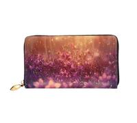 JDFHGNU Blossoming Lily Of The Valley Pattern, Women'S Wallet, Long Clutch Wallet, Credit Card Holder Wallet, Travel Coin Purse, Black, One Size