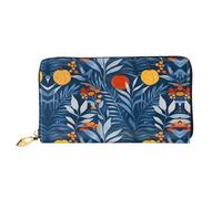 JDFHGNU Branches And Leaves Pattern, Women'S Wallet, Long Clutch Wallet, Credit Card Holder Wallet, Travel Coin Purse, Black, One Size