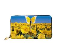 JDFHGNU Butterfly On The Cross Pattern, Women'S Wallet, Long Clutch Wallet, Credit Card Holder Wallet, Travel Coin Purse, Black, One Size